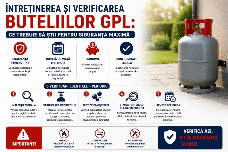 Întreținerea și verificarea buteliilor GPL: ce trebuie să știi pentru siguranța maximă