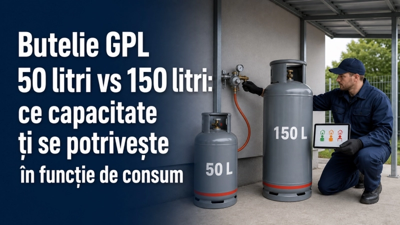Butelie GPL de 50 sau 150 litri? Cum alegi corect capacitatea potrivită