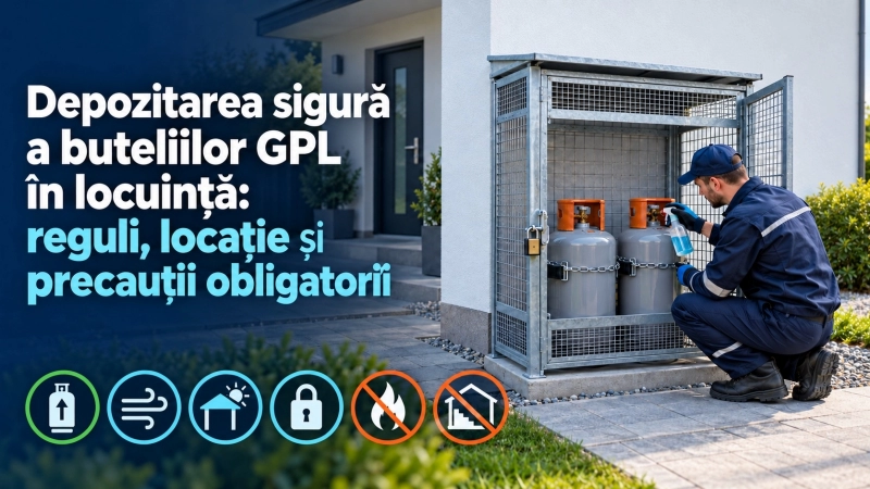 Depozitarea sigura a buteliilor GPL in locuinta: reguli si precautii