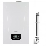 Centrala termica pe gaz in condensare Baxi Luna Duo-Tec E 28 - 28 kw, incalzire + ACM, kit evacuare inclus