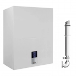 Centrala termica pe gaz in condensare 28 kW, Ferroli Bluehelix Hitech RRT 28 K50 M cu boiler incorporat 50l