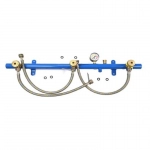 Centralina GPL Tecnogas cu 3 iesiri, racorduri flexibile, manometru, supapa de siguranta CH25x27