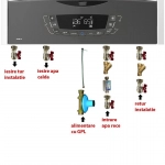Pachet instalare pentru centrala termica pe GPL, cu putere 30-36 kW, filtre, robineti , regulator gaz GPL obligatorii
